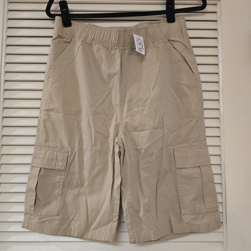The Children's Place - (NWT) Boy's 100% Cotton Tan Slim Fit Cargo Shorts